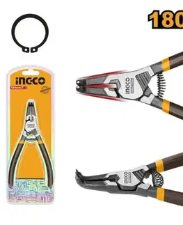 Kinekus Kliešte na segerkové krúžky 180mm vonkajšie zahnuté INGCO