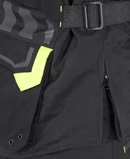 W-TEC Aircross bunda čierna-fluo žltá - 3XL