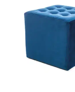 RORI čalúnená taburetka, tmavomodrá