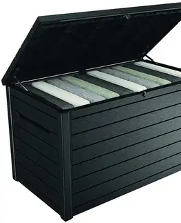 Plastový úložný box 850L (grafit)