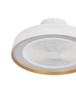 Osram - Stmievateľné LED stropné svietidlo s látorom CEILING FAN LED/49W/230V biela/zlatá + diaľkové ovládanie 4099854497971