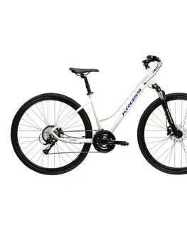 Kross Evado 4.0 28" - model 2025 šedá / námornícka modrá / lesk - M (17", 158-170 cm)