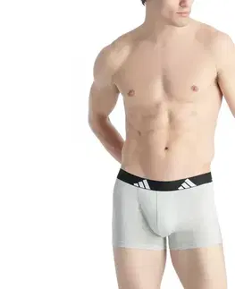 Boxerky adidas Active Flex, 3 ks, biele, sivé, čierne