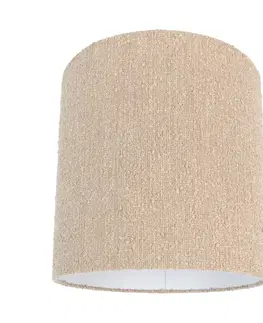 Látkové tienidlo béžové s buklé látkou 40/40 cm