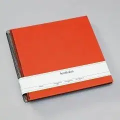 Fotoalbum Semikolon Spiral Economy Large black orange