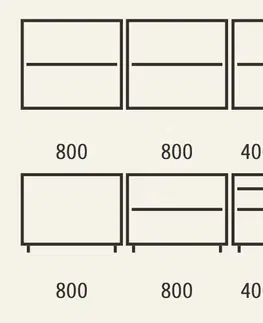 BARDIS 200 kuchynská linka z MDF, betón/biela