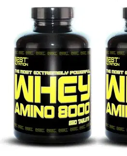 1+1 Zadarmo: Amino Whey 8000 od Best Nutrition 250 tbl. + 250 tbl.
