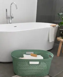 CURVER Kôš na čistú bielizeň INFINITY DOTS 40L recyklovaný plast | zelená