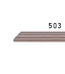 Soklová lišta lieskový orech 9556 503, 78x10x4500 / 6000 mm, TWINSON 10 × 78 × 6000 mm