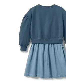 Detské šaty z teplákoviny