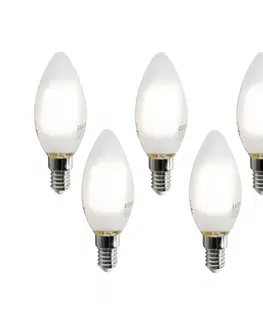 Sada 5 inteligentných LED žiaroviek E14 C35 matných 4,2W 470 lm 2700-6500K