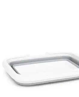 4Home Skladací silikónový nákupný košík Clean