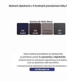 KONDELA Eshly čalúnená manželská posteľ s matracom béžová