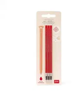 Legami Náhradné náplne do gumovacích pier 3ks červená ERASABLE PENS - Legami