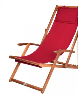 Skladacie plážové lehátko D0484 akácia Dekorhome