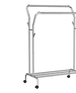 Mobilný stojanový vešiak LINEA strieborný HSR107E01V1