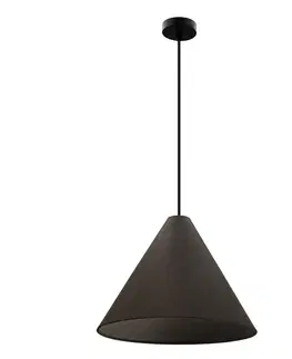 CONO lampa wisząca 33 czarny 1x40W E27 abażur fornir hebanowy