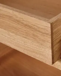 Stojanový regál z masívneho dreva s 3 priehradkami