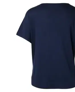 Štruktúrované tričko, tmavomodré