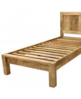 Posteľ Manu 90x200 indický masív mango