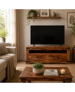 TV stolík Jali 120x55x45 z indického masívu palisander