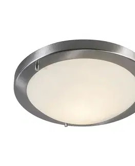 Inteligentné stropné svietidlo oceľ 31 cm vrátane WiFi A60 IP44 - Yuma