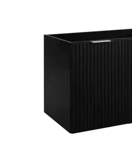 Elvisia Skrinka pod umývadlo FLOW Black 80 2D | 80 cm