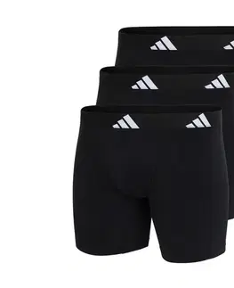 Boxerky adidas Active Flex Cotton, 3 ks, biele, sivé, čierne