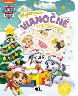 Najkrajšie vianočné maľovanky so samolepkami Labková patrola