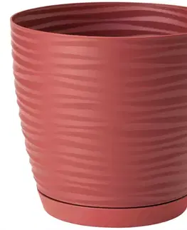 Sahara Petit okrúhly s podstavcom 11 cm červená