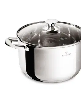 BLAUMANN - Hrniec nerez a sklenená pokrievka 24cm/6l Gourmet Line