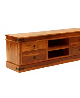 TV stolík 160x55x45 Jali z indického masívu palisander