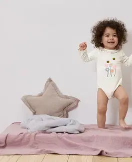 Detské body s dlhým rukávom s golierom, 2 ks