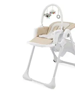 KINDERKRAFT - Detská jedálenská stolička 2v1 TUMMIE béžová KHTUMM00BEG0000