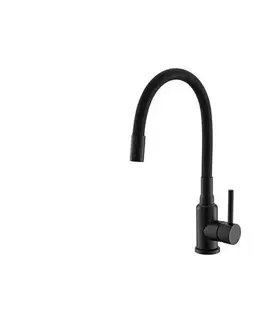 ALVEUS 1144433 - Drezová batéria s flexibilným ramienkom MINTAS 34 cm matná čierna 1144433