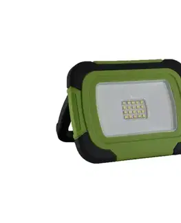  LED Nabíjací reflektor SAMSUNG CHIP LED/10W/3,7V IP44 4000K 3600 mAh zelená 20038
