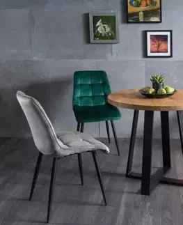 Signal Jedálenská stolička CHIC VELVET | čierne nohy Farba: Škoricová / Bluvel 4215