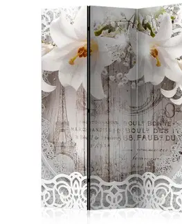 Paraván Lilies and Quilted Background Dekorhome