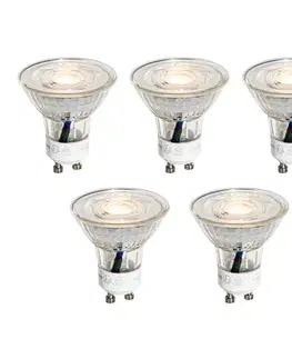 Sada 5 LED žiaroviek GU10 50 mm číra 3W 230 lm 2700K