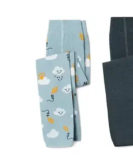 Detské pletené legínsy, 2 ks, obláčik