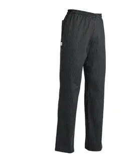EGOCHEF Kuchárske nohavice EGOchef BIG BOY, jemné biele pásy, veľkosti 5XL - 7XL 5XL