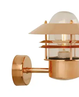 Nordlux - Vonkajšie nástenné svietidlo BLOKHUS 1xE27/60W/230V IP54 medená 25011030