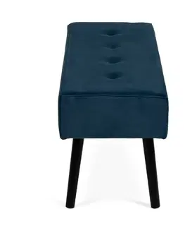 Taburet SOFT Tuft, modrý