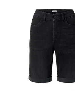 Džínsové bermudy – strih »Lea«, čierny denim