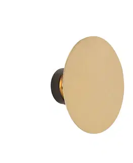 Inteligentná nástenná lampa okrúhla zlatá vrátane 2 Wifi g9 - Pulley
