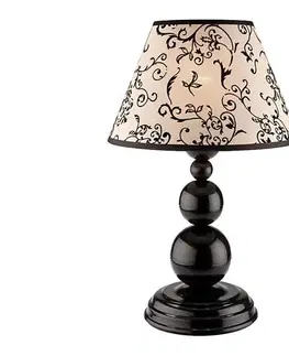  Stolná lampa BOULI 1xE27/60W/230V LN 1.22 CZARN