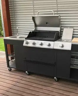 Avenberg Veľká luxusná záhradná kuchyňa s plynovýmgrilom Texas