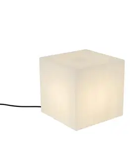 Moderná vonkajšia lampa biela 30 cm štvorcová IP44 - Nura