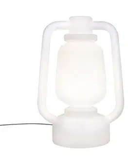 Stojaca lampa biela 110 cm IP44 - Storm Extra Large