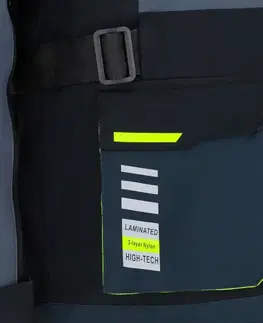W-TEC Modock bunda čierno-modro-fluo žltá - 3XL